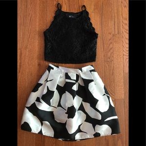 Girls 2pc Semi formal top/skirt